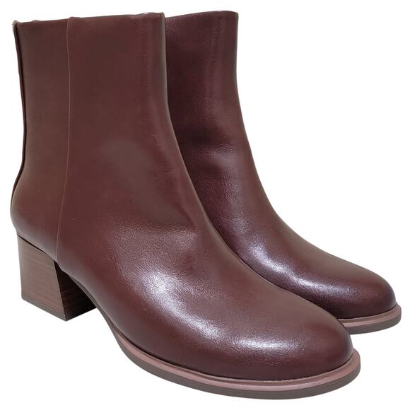 Baretraps Women Bessie Block Heel Ankle Booties Size US 6M Bloodstone Maroon - Picture 1 of 5